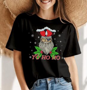 Christmas Pirate Yo Ho Ho Christmas Shirt Product Photo 4