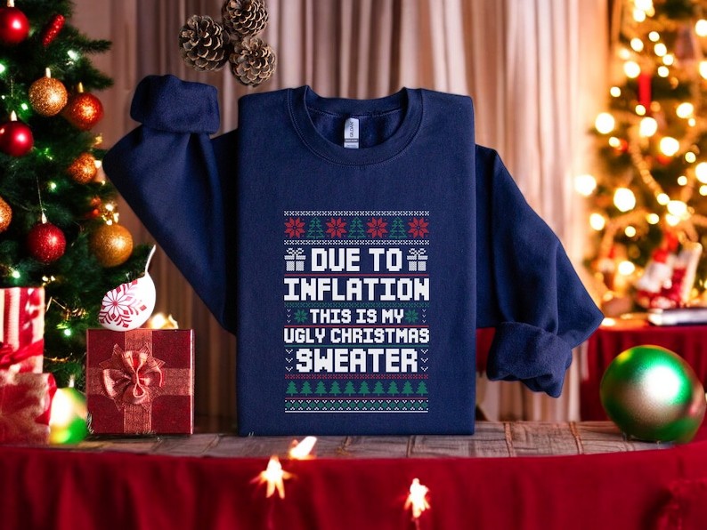 Due to Inflation This is My Ugly Christmas Shirt Product Photo 2