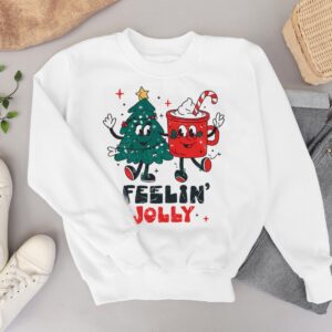 Feelin' Jolly , Cute Christmas Holiday T-Shirt Product Photo 3