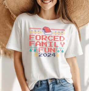 Forced Family Fun Pixel Retro Shirt Product Photo 4