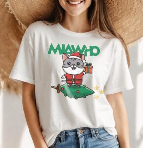 Funny Christmas Santa Cats Shirt Product Photo 4