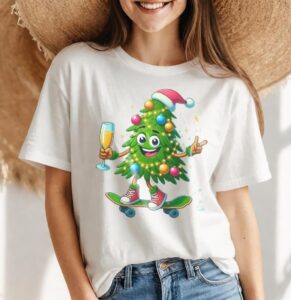 Funny Christmas Tree T-Shirt Product Photo 4