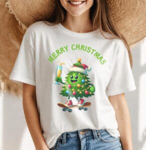 Funny Merry Christmas Tree T-Shirt Product Photo 4