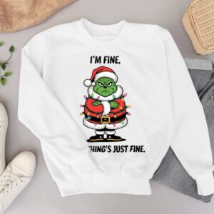 Grumpy Christmas Santa In Holiday Lights Shirt Product Photo 3