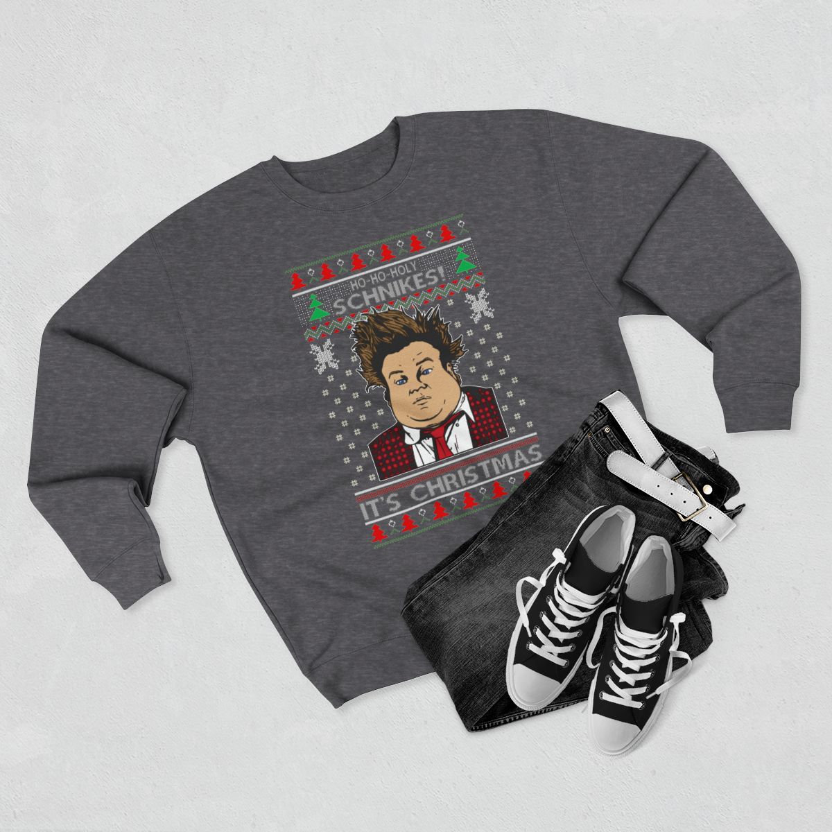 Ho Ho Holy Schnikes Funny 90s Classic Tommy Boy Movie Ugly Christmas Sweater New Gift Product Photo 2