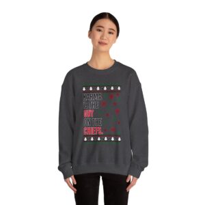 Iefs In My Era Movie Christmas Outfit Karma Is The Guy On The Chrrugly Christmas Sweater Unisex Crewneck Sweatshirt Product Photo 3