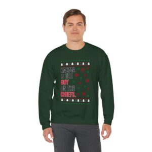 Iefs In My Era Movie Christmas Outfit Karma Is The Guy On The Chrrugly Christmas Sweater Unisex Crewneck Sweatshirt Product Photo 5