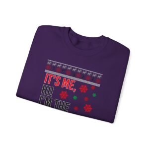 In My Era Movie Christmas It's Me, Hi! I'm The Problem I's Me! Ugly Christmas Sweater Unisex Crewneck Sweatshirt Product Photo 11