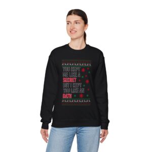 In My Era Movie Christmas You Kept Me Like A Secret Christmas Funny Ugly Christmas Sweater Sweatshirt Product Photo 3