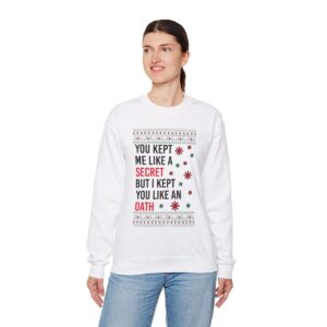 In My Era Movie Christmas You Kept Me Like A Secret Christmas Funny Ugly Christmas Sweater Sweatshirt Product Photo 7