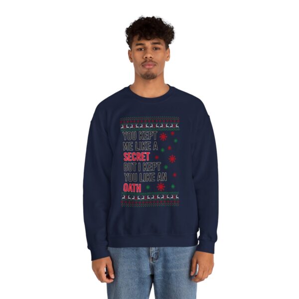 In My Era Movie Christmas You Kept Me Like A Secret Christmas Funny Ugly Christmas Sweater Sweatshirt Product Photo 1