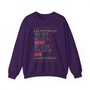 In My Era Movie Christmas You Kept Me Like A Secret Christmas Funny Ugly Christmas Sweater Sweatshirt Product Photo 9