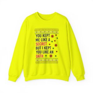 In My Era Movie Christmas You Kept Me Like A Secret Chrristmas Funny Ugly Christmas Sweater Sweatshirt Product Photo 9