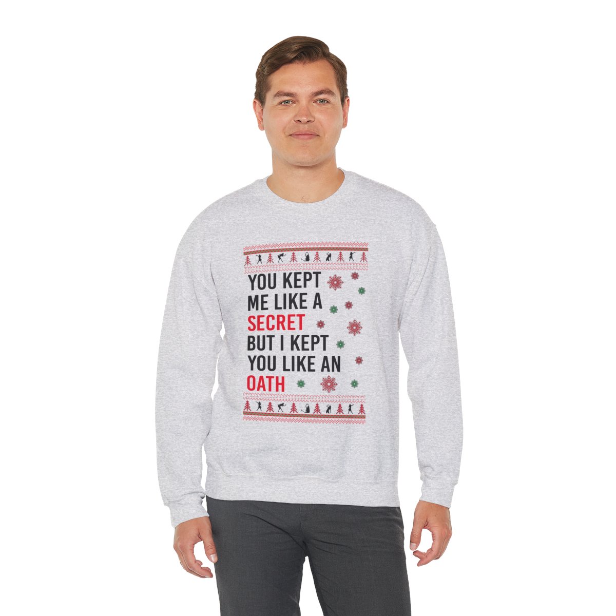 In My Era Movie Christmas You Kept Me Like A Secret Merry Christmas Ugly Christmas Sweater Sweatshirt Product Photo 2