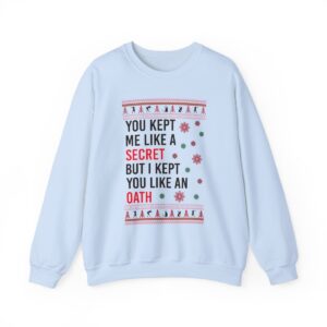 In My Era Movie Christmas You Kept Me Like A Secret Merry Christmas Ugly Christmas Sweater Sweatshirt Product Photo 3