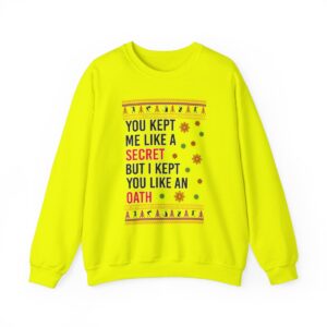 In My Era Movie Christmas You Kept Me Like A Secret Merry Christmas Ugly Christmas Sweater Sweatshirt Product Photo 6