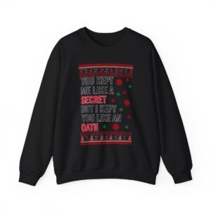 In My Era Movie Christmas You Kept Me Like A Secret Merry Christmas Ugly Christmas Sweater Sweatshirt Product Photo 9