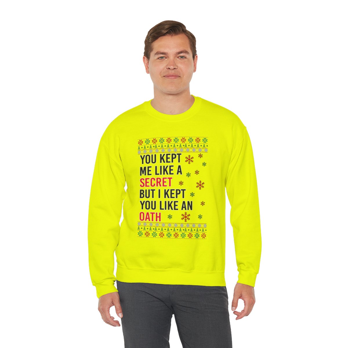 In My Era Movie Christmas You Kept Me Like A Secret New Design Ugly Christmas Sweater Sweatshirt Product Photo 2