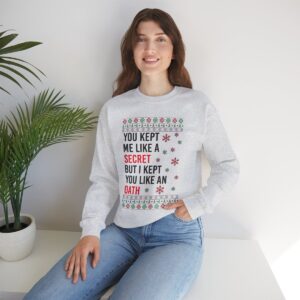 In My Era Movie Christmas You Kept Me Like A Secret New Design Ugly Christmas Sweater Sweatshirt Product Photo 11