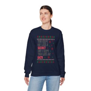 In My Era Movie Christmas You Kept Me Like A Secret New Design Ugly Christmas Sweater Sweatshirt Product Photo 8