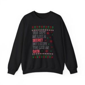 In My Era Movie Christmas You Kept Me Like A Secret New Design Ugly Christmas Sweater Sweatshirt Product Photo 9