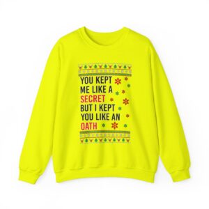 In My Era Movie Christmas You Kept Me Like A Secret New Ugly Christmas Sweater Sweatshirt Product Photo 7