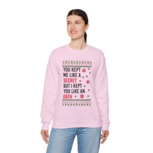 In My Era Movie Christmas You Kept Me Like A Secret New Ugly Christmas Sweater Sweatshirt Product Photo 10