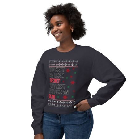 In My Era Movie Christmas You Kept Me Like A Secret Snowfllake Ugly Christmas Sweater Sweatshirt Product Photo 1