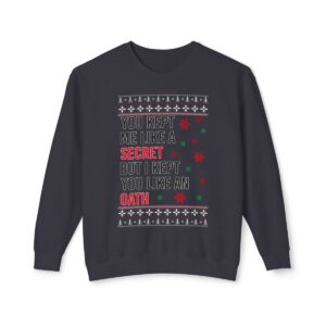 In My Era Movie Christmas You Kept Me Like A Secret Snowfllake Ugly Christmas Sweater Sweatshirt Product Photo 10