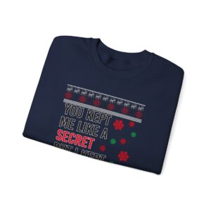 In My Era Movie Christmas You Kept Me Like A Secret Ugly Christmas Sweater Unisex Crewneck Sweatshirt Product Photo 2