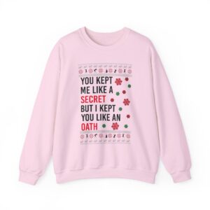 In My Era Movie Christmas You Kept Me Like A Secret Ugly Christmas Sweater Unisex Crewneck Sweatshirt Product Photo 11