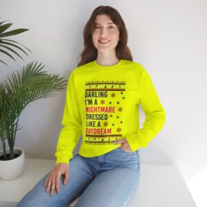 In My Era Movie, Darling I'm A Nightmare Dressed Like A Day Dream Christmas Outfit Ugly Christmas Sweater Sweatshirt Product Photo 7