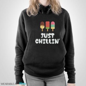 Just Chillin Popsicle Shirt, Cute Popsicle Shirt, Popsicle Summer Shirt - Unisex Pullover Hoodie