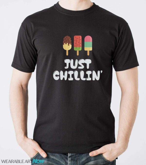 Just Chillin Popsicle Shirt, Cute Popsicle Shirt, Popsicle Summer Shirt - Men T-Shirt