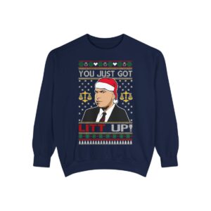 Just Got Litt Up Louis Tv Show Parody New Design Ugly Christmas Sweater Sweatshirt Product Photo 4