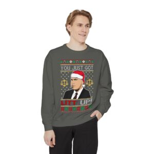 Just Got Litt Up Louis Tv Show Parody New Style Ugly Christmas Sweater Sweatshirt Product Photo 2