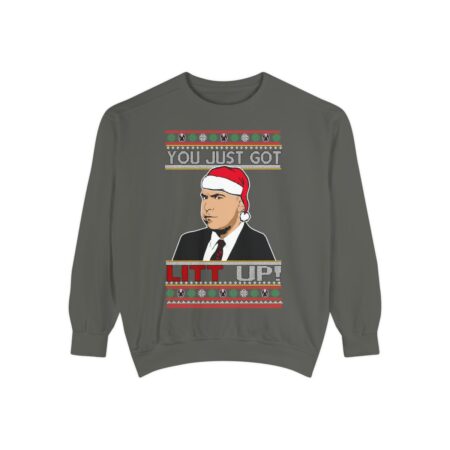 Just Got Litt Up Louis Tv Show Parody New Ugly Christmas Sweater Sweatshirt Product Photo 1