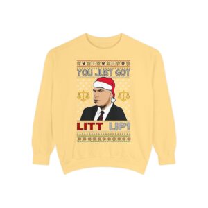 Just Got Litt Up Louis Tv Show Parody Ugly Christmas Sweater Sweatshirt Product Photo 5