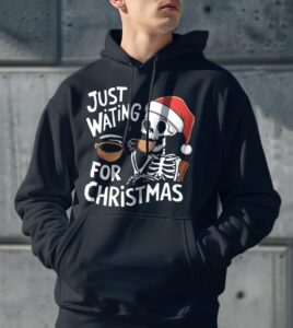 Just Waiting For Christmas Shirt Product Photo 3