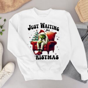 Just Waiting For Christmas The Grinch Shirt Product Photo 3