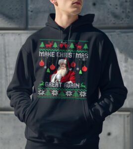 Make Christmas Great Again Santa Christmas Shirt Product Photo 3