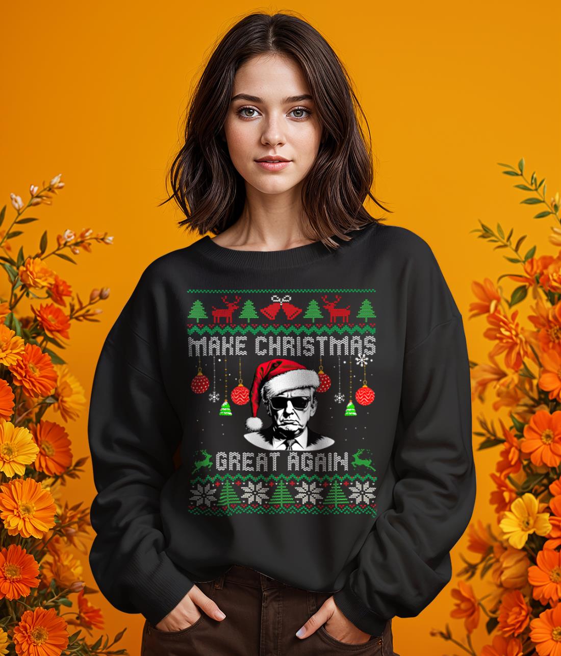 Make Christmas Great Again Santa Funny Shirt Product Photo 2