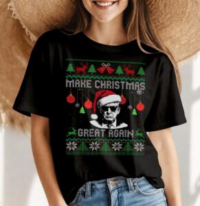 Make Christmas Great Again Santa Funny Shirt Product Photo 4