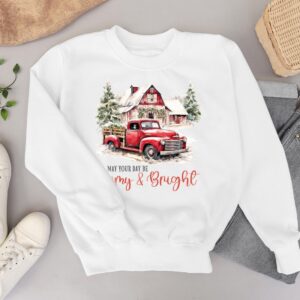 May Your Day Be Farmy And Bright – Rustic Holiday Fun Shirt Product Photo 3