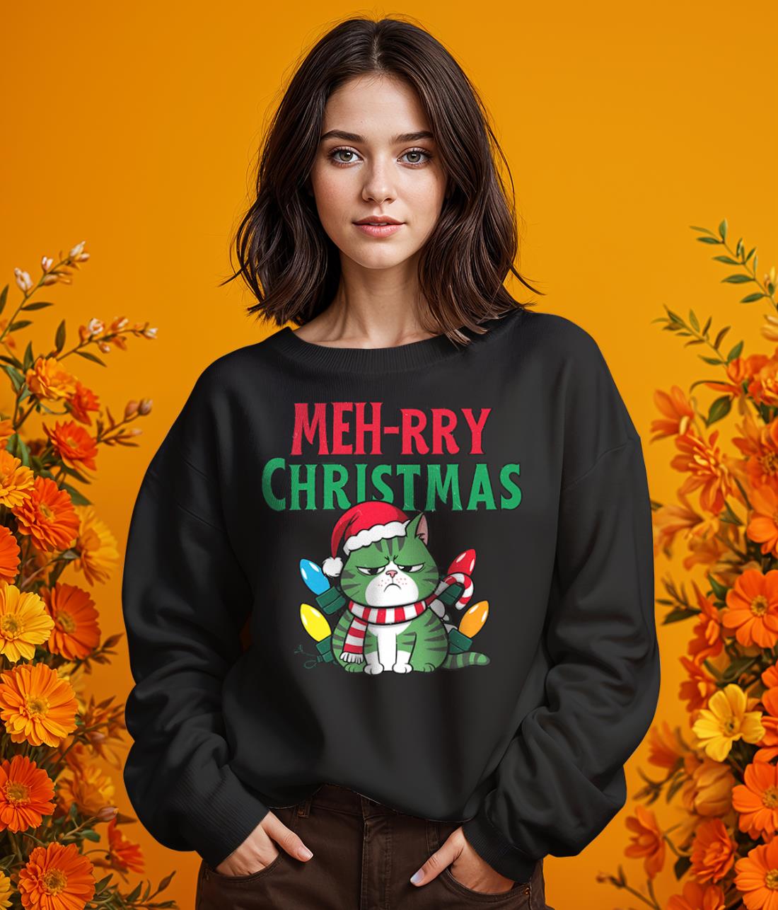 MEHrry Christmas T-Shirt Product Photo 2