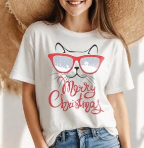 Meowy Christmas Shirt Product Photo 4