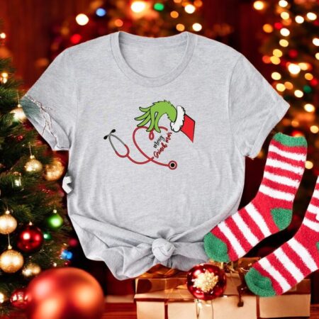 Nurse Life The Grinch Christmas Shirt Product Photo 1