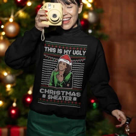 Oncoast Kamala Harris This Is My Christmas Sweater Ugly Christmas Xmas Sweater Sweatshirt Product Photo 1