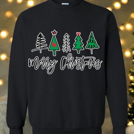 Oncoast Merry Christmas Ugly Christmas Sweater Sweatshirt Product Photo 1