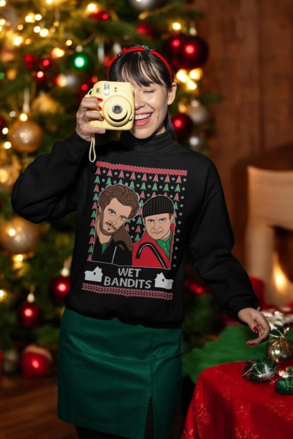 Oncoast Wet Bandits Ugly Christmas Xmas Sweater Sweatshirt Product Photo 1